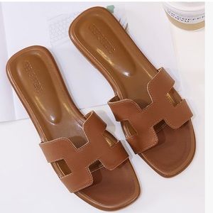 Brown Amazon sandals. Size 9. Brand new. Never worn